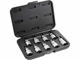 Komplet 1/2- 9 elementowe nastawne torx zewnętrzne s-77312 STALCO