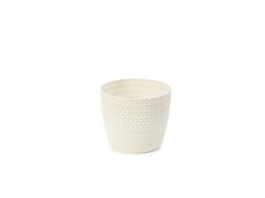 Zdjęcie: Osłonka-doniczka Magnolia 190 mm jersey, kremowy LAMELA