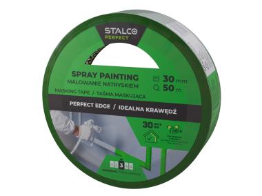 Zdjęcie: Taśma maskująca do malowania natryskiem 30 mm x 50 m PERFECT