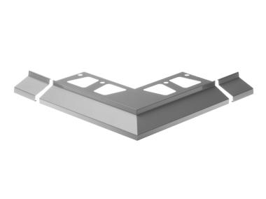 Zdjęcie: Profil do glazury okap balkonowy 32,2x101,8 mm zestaw NZ LL2 CEZAR