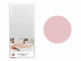 Prześcieradło frotte z gumką 160x200x30 cm powder pink RAVI