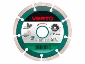 Tarcza diamentowa 125 x 22.2 mm, segmentowa VERTO