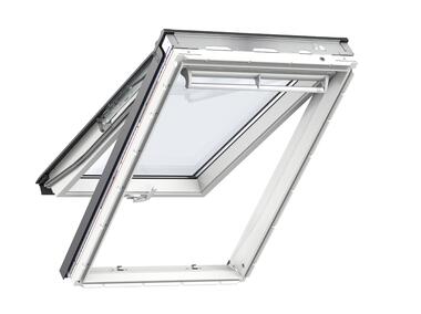 Zdjęcie: Okno GPU 0068 drewniano-poliuretanowe klapowo-obrotowe, 94x140 cm VELUX