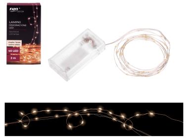 Zdjęcie: Lampki dekoracyjne 40 LED ciepłe/białe 2 m 22199 RAVI