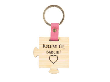 Zdjęcie: Brelok drewniany z grwerem 3,5x4 cm Dzień Babci ALTOMDESIGN