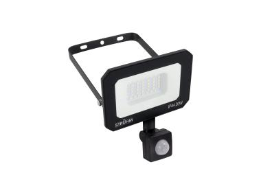 Zdjęcie: Naświetlacz SMD LED z czujnikiem ruchu Aston LED S 20 W NW kolor czarny STRUHM