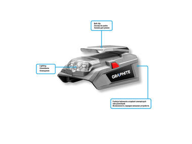 Zdjęcie: Adapter USB - latarka LED Energy+ GRAPHITE
