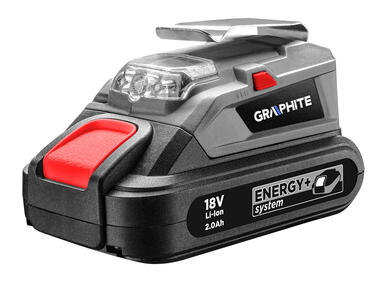 Zdjęcie: Adapter USB - latarka LED Energy+ GRAPHITE