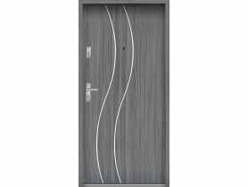 Drzwi wejściowe do mieszkań Bastion R-59 Mokka 90 cm prawe OSPŁ KR CENTER