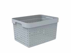 Kosz na drobiazgi Seoul duży szary PLAST TEAM