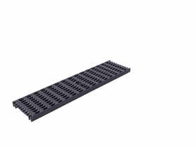 Odwodnienie liniowe krata PVC brąz B125 grafit 500x126x20 mm ZMM MAXPOL