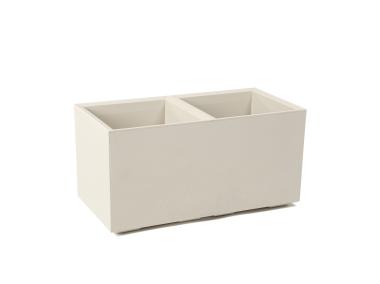 Zdjęcie: Kwietnik Karo 80x40x40 cm beżowy LAMELA