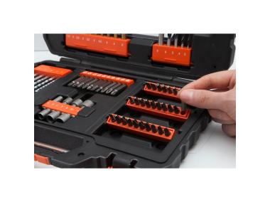 Zdjęcie: Zestaw wierteł, końcówek i nasadek 1/4" 76 elementów STANLEY