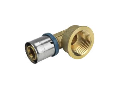 Zdjęcie: Kolanko zaciskowe PEX 20x3/4 gwint wewnętrzny TYCNER