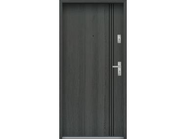 Zdjęcie: Drzwi wejściowe do mieszkań Bastion B-71 Grafit 80 cm (NW) lewe ODP KR CENTER