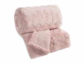 Koc Nancy 150x200 cm pudrowy EUROFIRANY