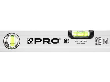 Zdjęcie: Poziomnica PRO600 malowana biała z libellą 2% 50 cm PRO