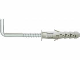 Kołek rozporowy FIX z kołnierzem 6x30 mm z hakiem kątowym 6 szt. RAWLPLUG