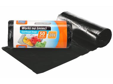 Zdjęcie: Worki na śmieci czarne 20 L - 50 szt. RAVI