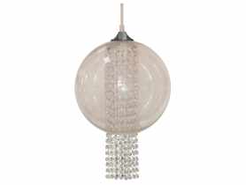 Lampa sufitowa wisząca Allani 60 W przezroczysta z kryształkami CANDELLUX