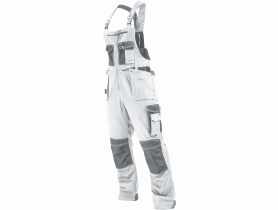 Spodnie robocze ogrodniczki białe Allround line 48-S STALCO PREMIUM
