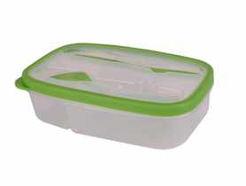 Lunchbox ze sztućcami multikolor FIT&FRESH