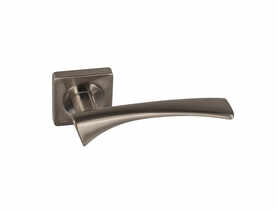 Klamka wewnętrzna Arcus Basic DH-83A szyld dzielony kwadratowy nikiel szczotkowany GAMET BASIC LINE