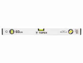 Poziomnica aluminiowa anodowana 60 cm, 3 libelle TOPEX