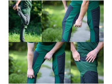 Zdjęcie: Spodnie robocze Outdoor 4 way stretch, zielone-szare, rozmiar XS GTX