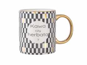 Kubek prosty 250 ml ze złotym uchem Gold Dream dekoracja kawa czy herbata ALTOMDESIGN