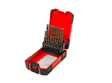Zdjęcie: Zestaw wierteł kobaltowych HSS CO - 19 szt. 1-10 x 0.5 mm PRO FACHMAYER MAX