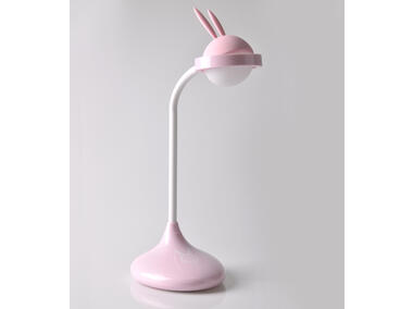Zdjęcie: Lampka biurkowa LED Rabbit róż akumulator+USB POLUX