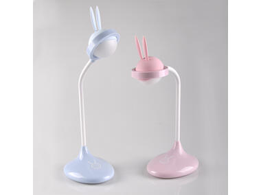 Zdjęcie: Lampka biurkowa LED Rabbit róż akumulator+USB POLUX