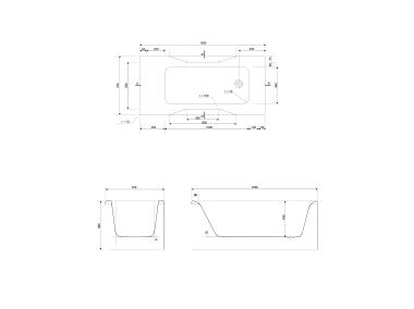 Zdjęcie: Wanna Pure SP 150x70 cm CERSANIT