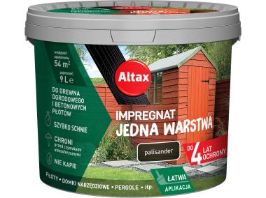 Zdjęcie: Impregnat Jedna warstwa 4 lata, palisander 9 L ALTAX