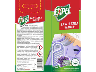 Zdjęcie: Zawieszka na mole zapach lawendy EXPEL