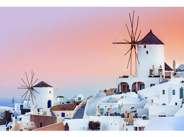 Zdjęcie: Obraz Glasspik destination 80x120 cm santorini STYLER