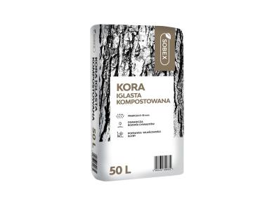 Zdjęcie: Kora iglasta kompostowana 50 L, 0-15 mm SOBEX