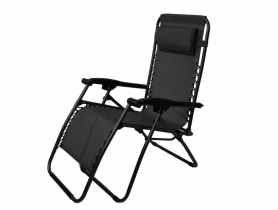 Leżak rozkładany Bliss Comfort czarny MINGO