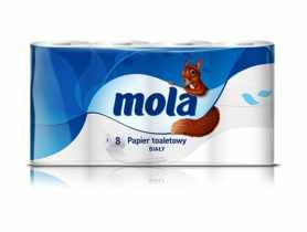 Papier toaletowy biały 8 szt. MOLA