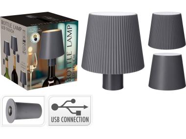 Zdjęcie: Lampka led na butelkę szara KOOPMAN