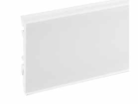 Listwa przypodłogowa PVC Masterline 1,3x8 cm, 2,2 m Biały RAL 9003 Mat CEZAR