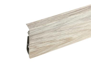 Zdjęcie: Listwa przypodłogowa Hi-Line Prestige PVC mat 75 mm 2,5 m Dąb Bilbao CEZAR