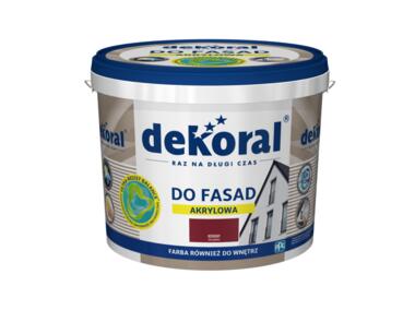 Zdjęcie: Farba fasadowa wiśniowa 5 L Polinit DEKORAL