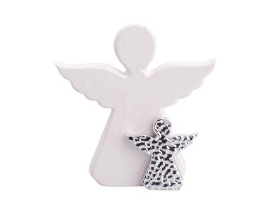 Zdjęcie: Figurka Aniołek 14,5x4,5x15 cm biała ALTOMDESIGN