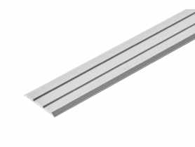 Profil progowy płaski klejony aluminium anoda 25 mm 0,9 m srebrny CEZAR