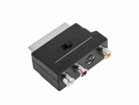 Złącze S-18 Euro wtyk - 3xGN.RCA+SVHS+ prz. ZLA0352 BODEX