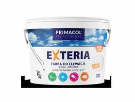 Elewacyjna farba strukturalna Exteria biała 10 L PRIMACOL