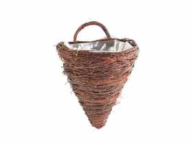 Kwietnik z brzozy na ścianę z folią 35x30x38/48 cm TIN TOURS