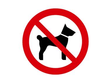 Zdjęcie: Oznaczenie "Zakaz wstępu ze zwierzętami" 10x10 cm METRO